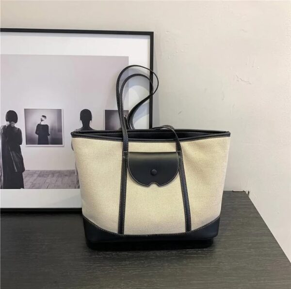 ColorSplash Striped Tote Bag