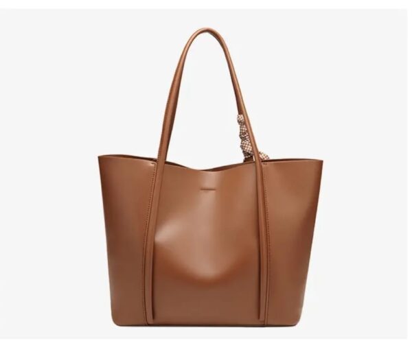 ClassicTone Solid Color Tote Bag - Image 4