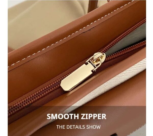 ColorSplash Striped Tote Bag - Image 4