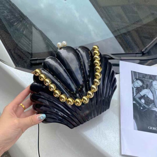 Flower shape with chain evening bag - Image 8